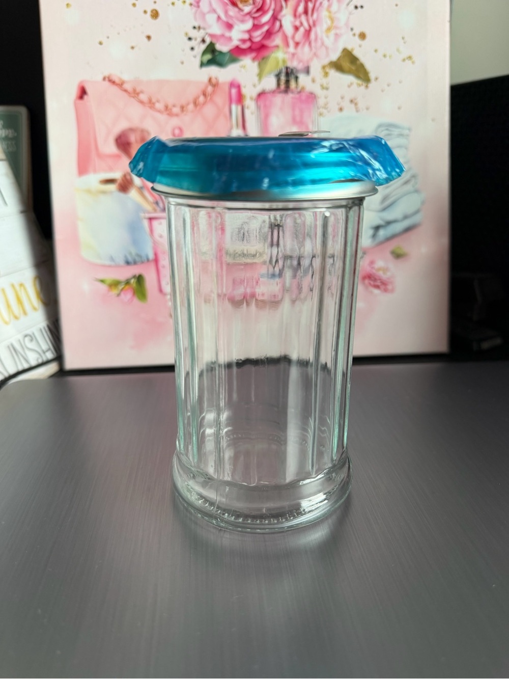 Clear Glass Sugar  Jar with  Lid - Home Dining new with out tags
